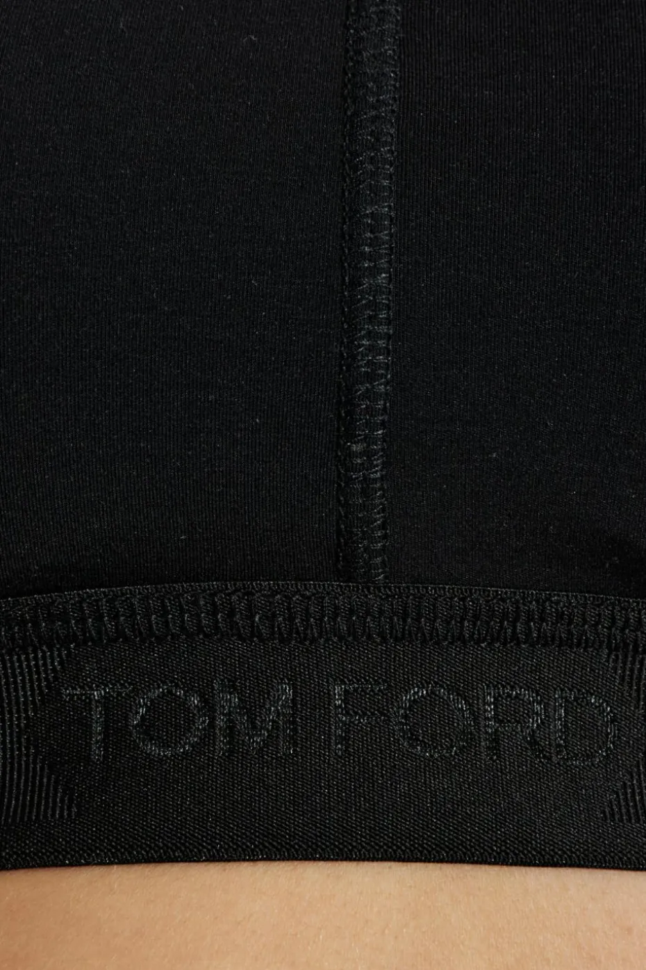 Tom Ford CZARNY Top bieliźniany z logo