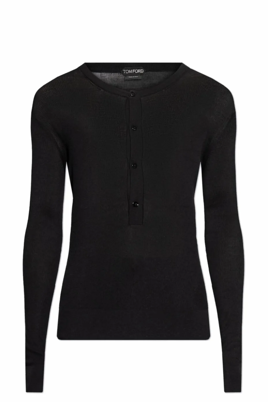 Tom Ford CZARNY Top o dopasowanym kroju