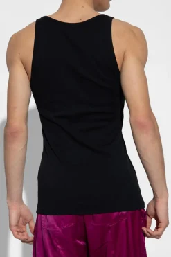 Tom Ford CZARNY T-shirt bez rękawów