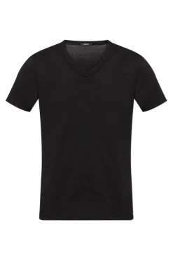 Tom Ford CZARNY T-shirt z dekoltem w serek