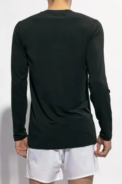 Tom Ford CZARNY T-shirt z logo