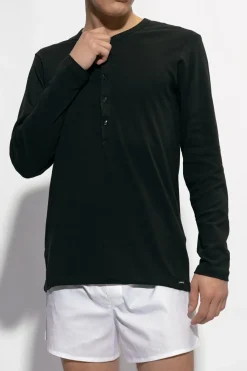 Tom Ford CZARNY T-shirt z logo