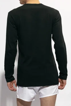 Tom Ford CZARNY T-shirt z logo