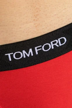 Tom Ford CZERWONY Bawełniane bokserki