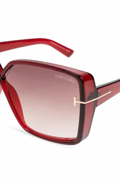Tom Ford CZERWONY Okulary przeciwsłoneczne