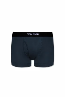 Tom Ford GRANATOWY Bokserki z logo