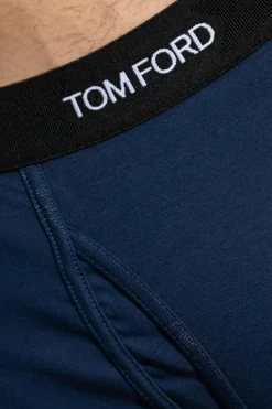 Tom Ford GRANATOWY Bokserki z logo