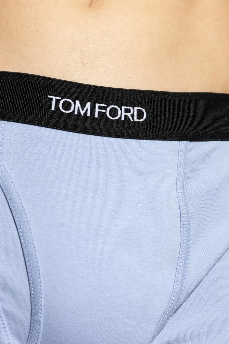 Tom Ford jasnoniebieski Bokserki z logo