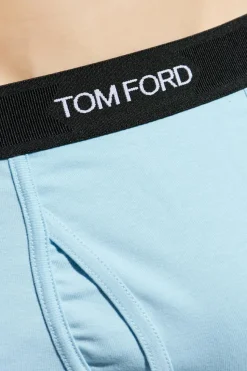 Tom Ford jasnoniebieski Bokserki z logo