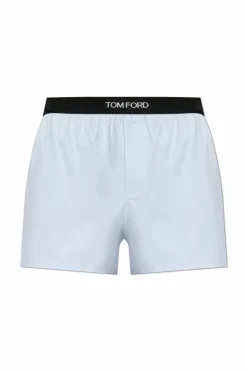 Tom Ford jasnoniebieski Bokserki z logo