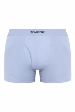 Tom Ford jasnoniebieski Bokserki z logo