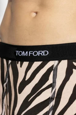 Tom Ford kremowy Bokserki z logo