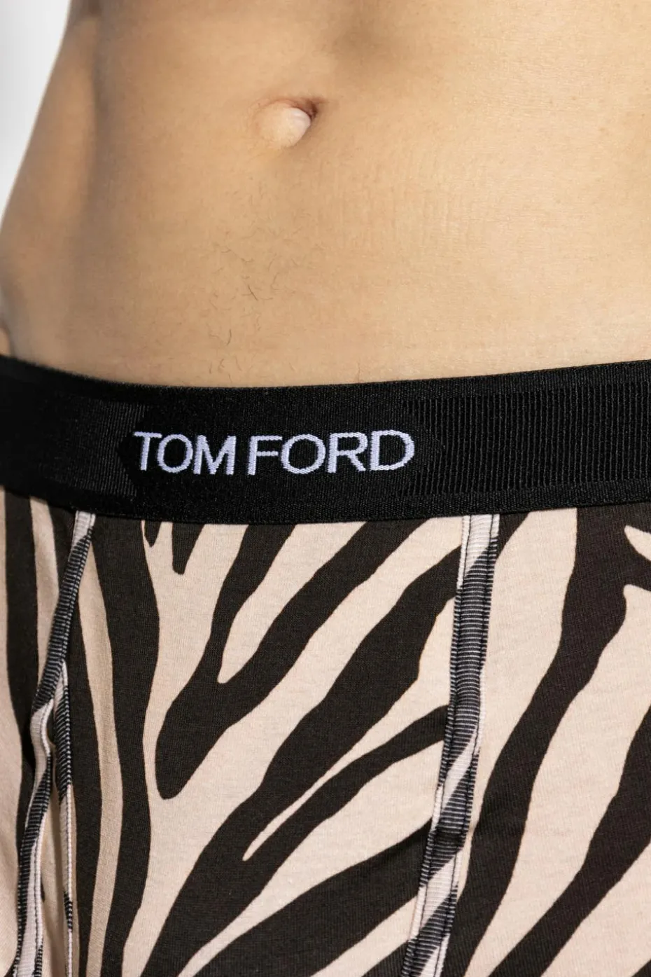 Tom Ford kremowy Bokserki z logo