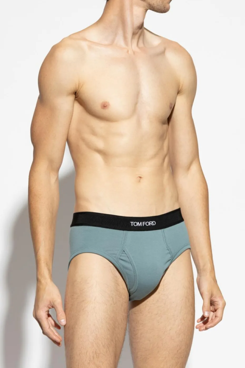 Tom Ford NIEBIESKI Slipy z logo