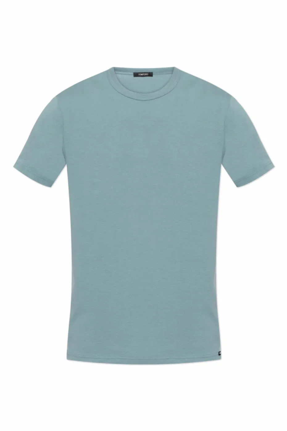 Tom Ford NIEBIESKI T-shirt z okrągłym dekoltem