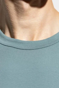 Tom Ford NIEBIESKI T-shirt z okrągłym dekoltem