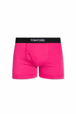 Tom Ford RÓŻOWY Bawełniane bokserki