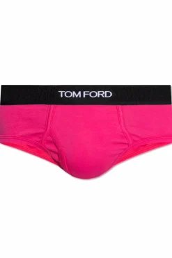 Tom Ford RÓŻOWY Bawełniane slipy