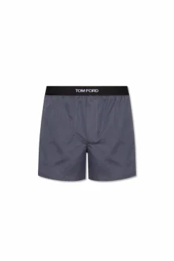 Tom Ford SZARY Bokserki z logo
