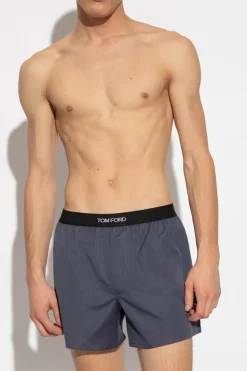 Tom Ford SZARY Bokserki z logo