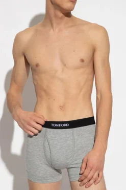 Tom Ford SZARY Bokserki z logo