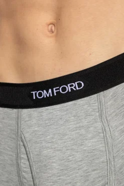 Tom Ford SZARY Bokserki z logo