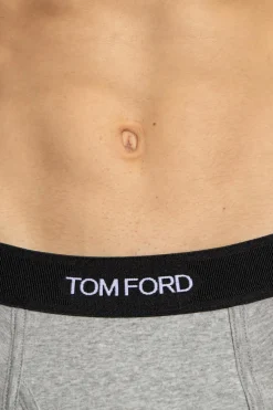 Tom Ford SZARY Bokserki z logo