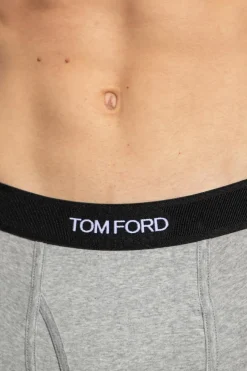Tom Ford SZARY Dwupak bokserek z logo