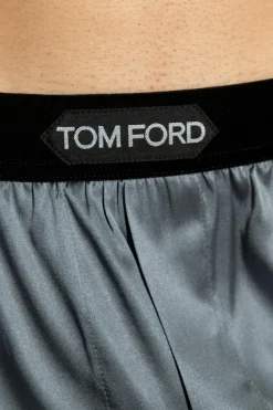 Tom Ford SZARY Jedwabne bokserki
