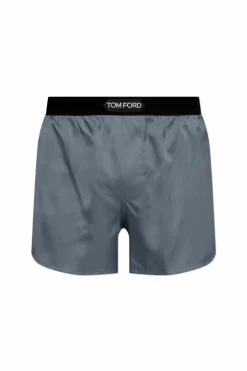 Tom Ford SZARY Jedwabne szorty bieliźniane