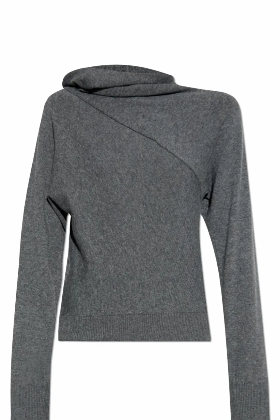 Tom Ford SZARY Sweter z golfem