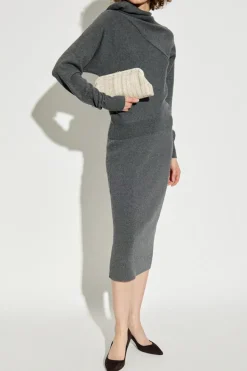 Tom Ford SZARY Sweter z golfem