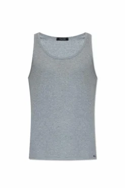Tom Ford SZARY T-shirt bez rękawów