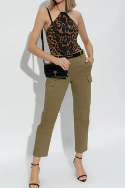 Tom Ford ZIELONY Spodnie typu `cargo`