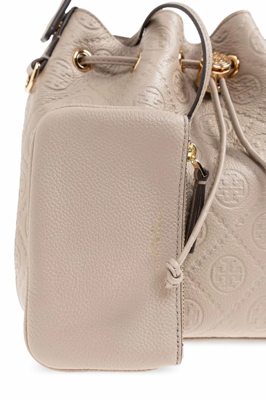 Tory Burch beżowy Torba do ręki `T Monogram`
