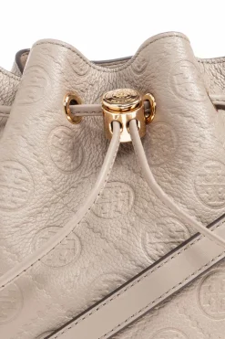Tory Burch beżowy Torba do ręki `T Monogram`