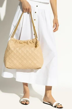 Tory Burch beżowy Torba 'Fleming`