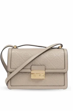 Tory Burch beżowy Torba na ramię `T-Monogram`