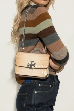 Tory Burch beżowy Torba na ramię `Eleanor Small`