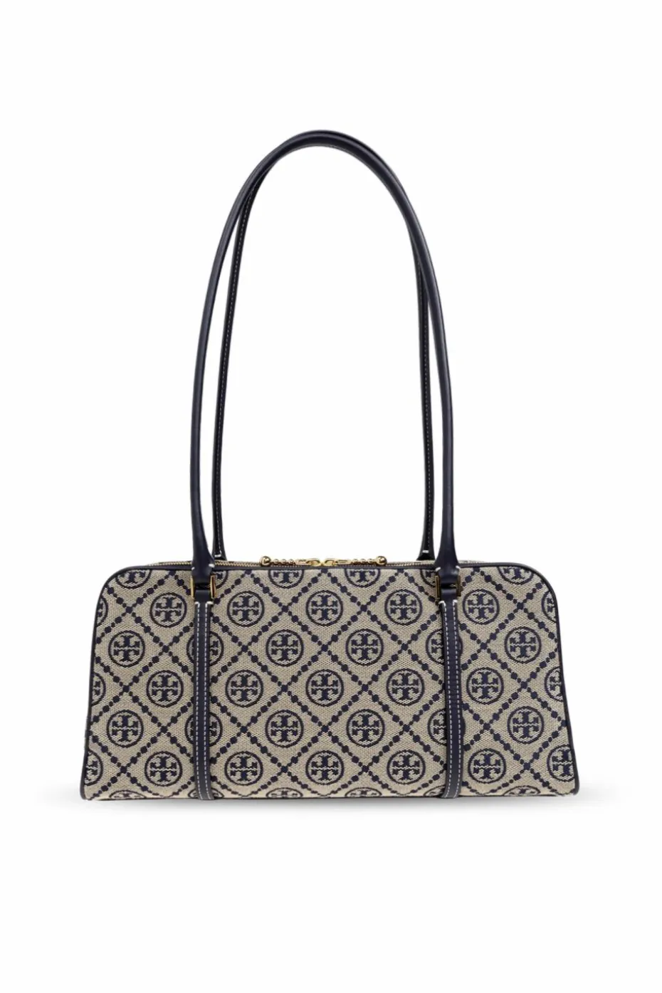 Tory Burch beżowy Torba na ramię `T Monogram Small`