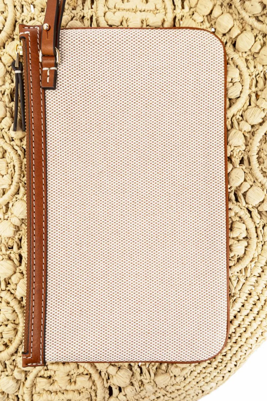Tory Burch beżowy Torba na ramię `T Monogram`
