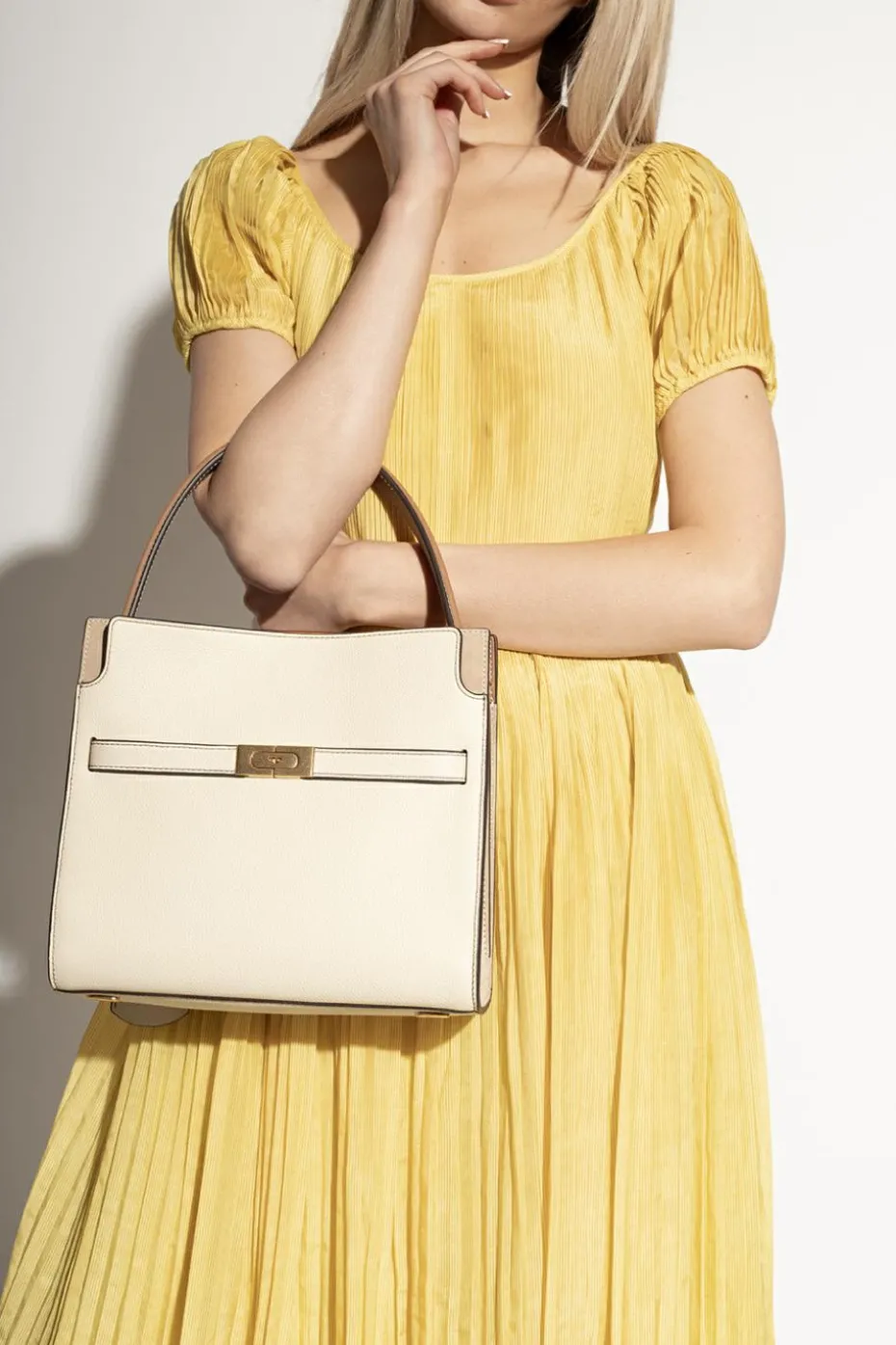 Tory Burch beżowy Torba na ramię ‘Lee Radziwill Small’