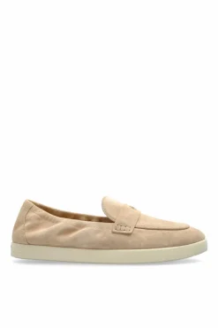 Tory Burch beżowy Zamszowe buty typu `loafers`