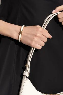 Tory Burch BIAŁY Bransoleta z logo