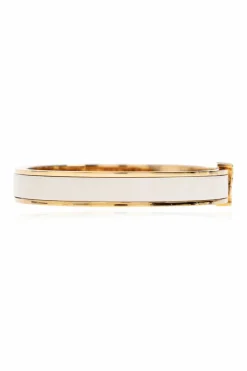 Tory Burch BIAŁY Bransoleta z logo
