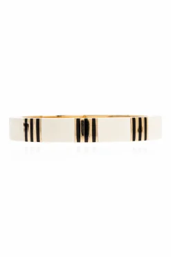 Tory Burch BIAŁY Emaliowana bransoleta