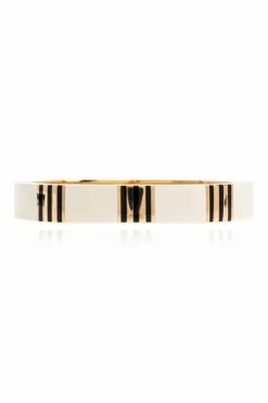 Tory Burch BIAŁY Emaliowana bransoleta