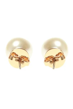 Tory Burch BIAŁY Kolczyki z logo