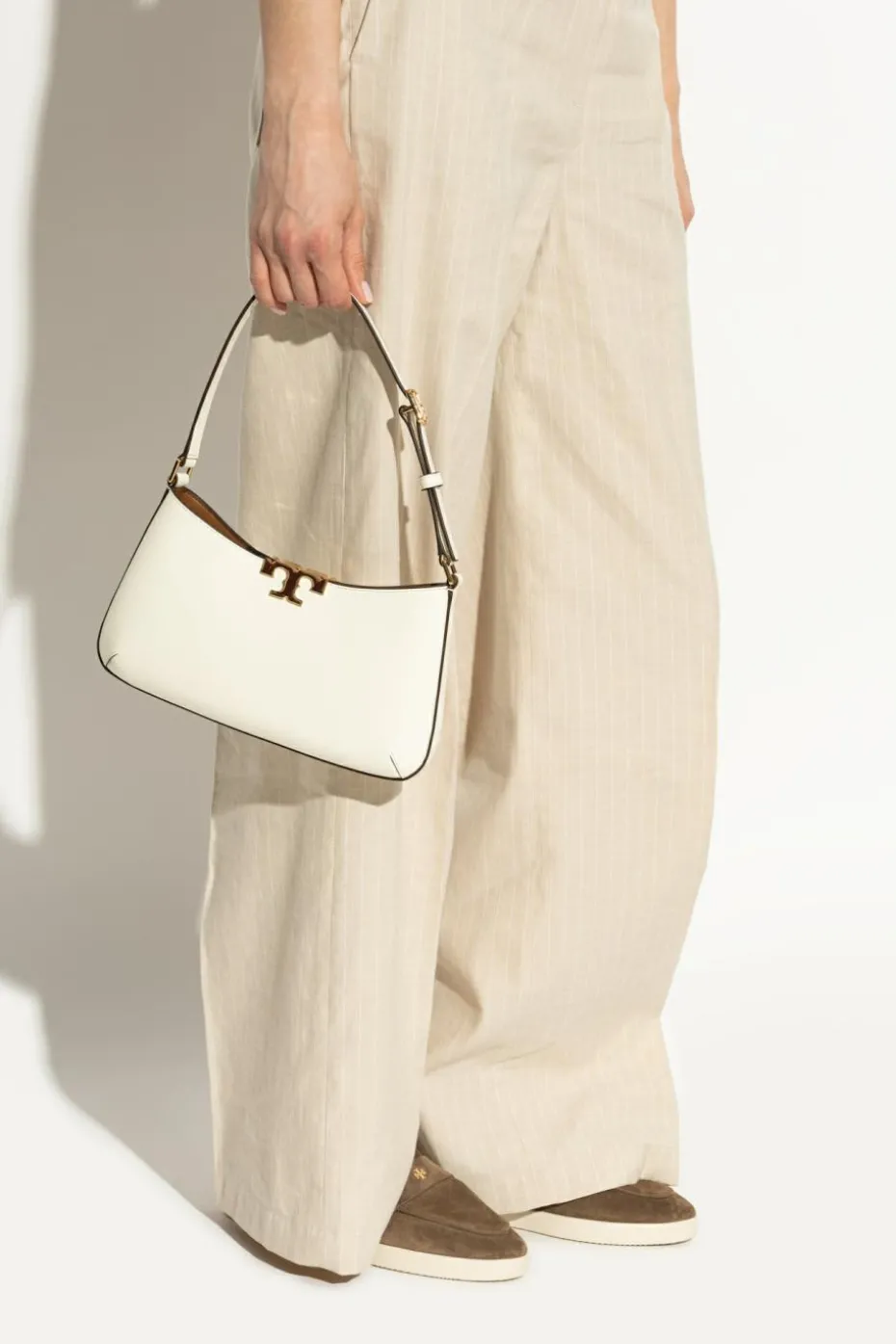 Tory Burch BIAŁY Torba na ramię `Eleanor Slim`
