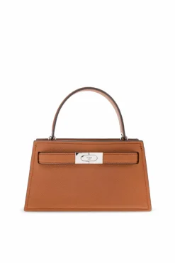 Tory Burch BRĄZOWY Torba do ręki `Lee Radziwill Mini`
